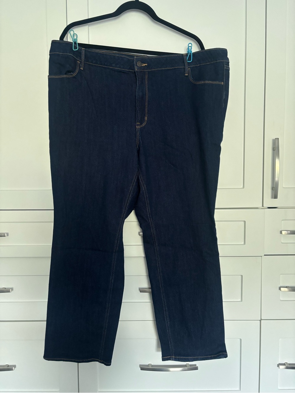 Old Navy Dark Blue Straight-Leg Jeans
